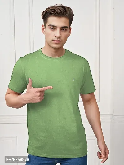 Stylish Cotton Solid Half Sleeve Round Neck Tees For Men Pack Of 2-thumb5