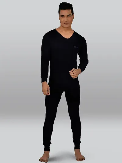 Stylish Solid Long Sleeves Thermal Tops For Men