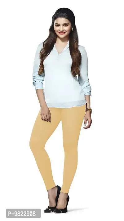 Buy LUX Lyra Beige Ankle Length Leggings_Set of 3 Online In India At Discounted  Prices