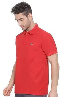 Lux Nitro Men's Red Cotton Polo T-Shirt (Size:Medium)-thumb2