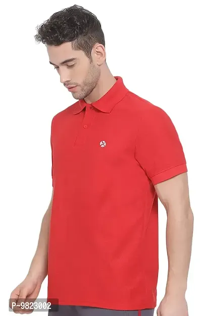 Lux Nitro Men's Red Cotton Polo T-Shirt (Size:Medium)-thumb3