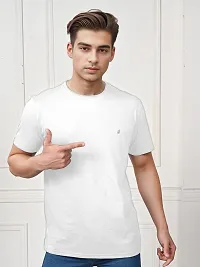 Stylish Cotton Solid Half Sleeve Round Neck Tees For Men Pack Of 2-thumb4