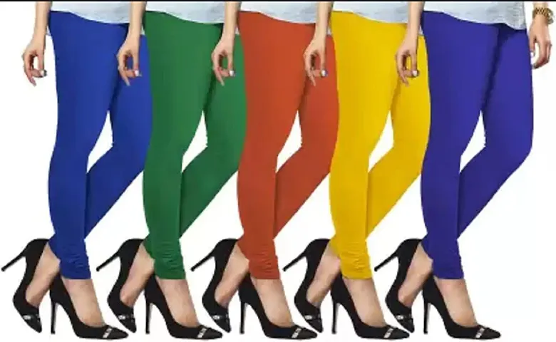 Lyra Ethnic Wear Legging (Dark Blue, Light Blue, Dark Green, Orange, Yellow, Solid)-Lyra_IC_49_51_57_60_67_5PC