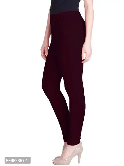 Lux Lyra Burgundy Free Size Churidar Leggings-thumb2