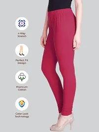 Lux Lyra Rose Wood Free Size Churidar Leggings-thumb2