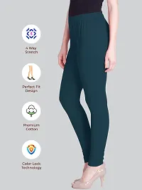 Lyra Women's Cotton Blend Churidar Leggings IC_FS_!PC_Pine Green_One Size-thumb2