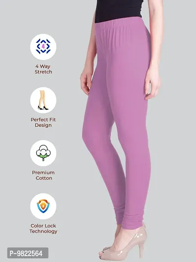 Lux Lyra Light Rose Free Size Churidar Leggings-thumb3