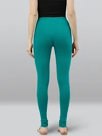 Lyra Solid Ultra Soft Fabric Mz Green Premium Churidar Leggings-thumb1