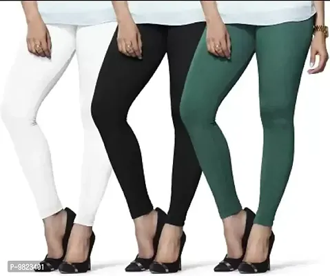 Lyra Ethnic Wear Legging (White, Green, Black, Solid)-LYRA_AL_10_11_69_FS_3PC-thumb0