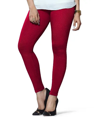 Stylish Cotton Solid Leggings For Women