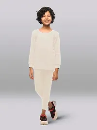 Fabulous White Cotton Solid Sweat Trousers For Girls-thumb1