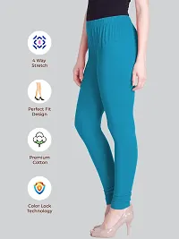 Lux Lyra Aqua Marina Free Size Churidar Leggings-thumb2