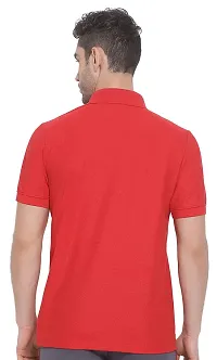 Lux Nitro Men's Red Cotton Polo T-Shirt (Size:Medium)-thumb1