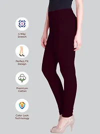 Lux Lyra Burgundy Free Size Churidar Leggings-thumb2