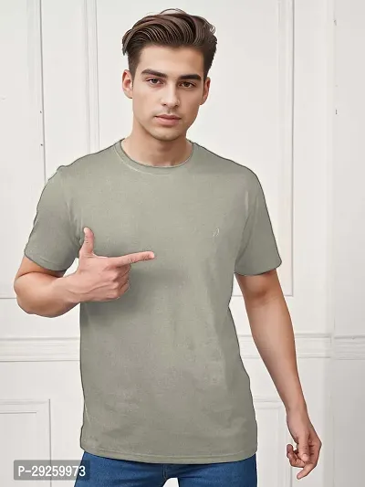 Stylish Cotton Solid Half Sleeve Round Neck Tees For Men Pack Of 2-thumb5