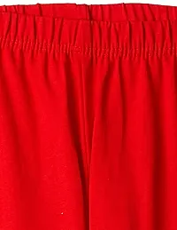 Stylish Red Cotton Solid Leggings For Girls-thumb2