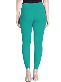 Lux Lyra Aqua Green Free Size Ankle Leggings-thumb2