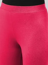 Lyra Solid Ultra Soft Fabric Lotus Premium Churidar Leggings-thumb3