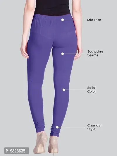 LYRA Women ORCHID Cotton Churidar Leggings-thumb2