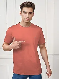 Stylish Cotton Solid Half Sleeve Round Neck Tees For Men Pack Of 2-thumb4