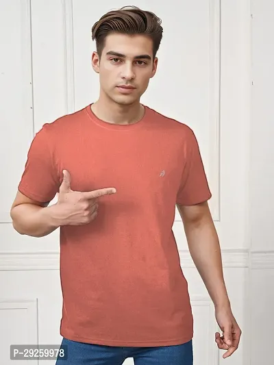 Stylish Cotton Solid Half Sleeve Round Neck Tees For Men Pack Of 2-thumb5