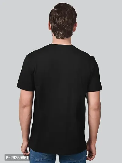 Stylish Cotton Solid Half Sleeve Round Neck Tees For Men-thumb2