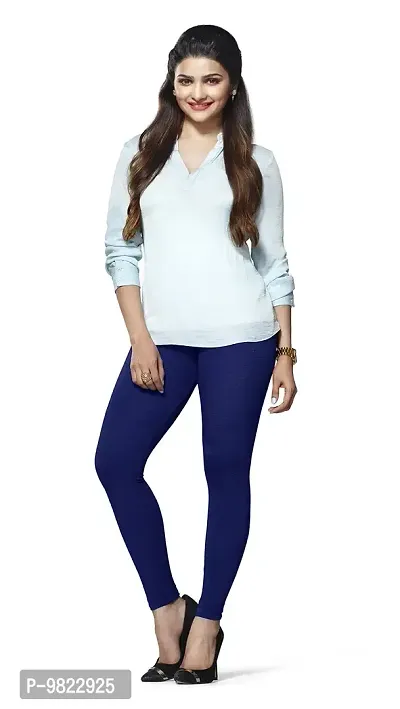 Buy LUX Lyra Royale Blue Ankle Length Leggings_Set of 3 Online In