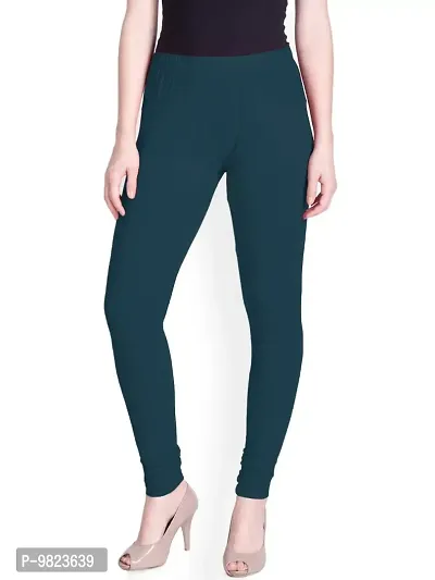 Lyra Women's Cotton Blend Churidar Leggings IC_FS_!PC_Pine Green_One Size-thumb0