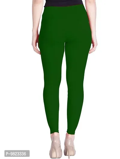 Lyra Women Ankle Length MOSS Cotton Leggings-thumb4