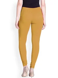 LYRA Women WHEAT Cotton Churidar Leggings-thumb2