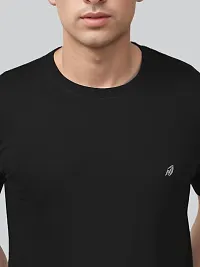 Stylish Cotton Solid Half Sleeve Round Neck Tees For Men-thumb3