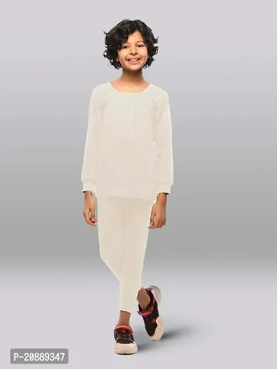 Fabulous White Cotton Solid Trousers For Girls-thumb2