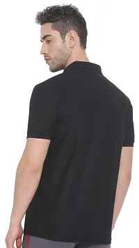 Lux Nitro Men's Black Cotton Polo T-Shirt (Size:X-Large)-thumb1