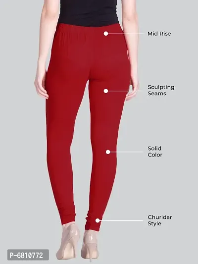 Lux Lyra Styish Cotton Solid Skinny Fit Leggings For Women-thumb2