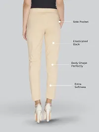 Lux Lyra Styish Cotton Solid Ethnic Pants For Women-thumb1