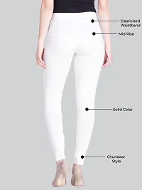 Lyra Women's Skinny Fit Leggings (LUX_White_Free Size)-thumb4