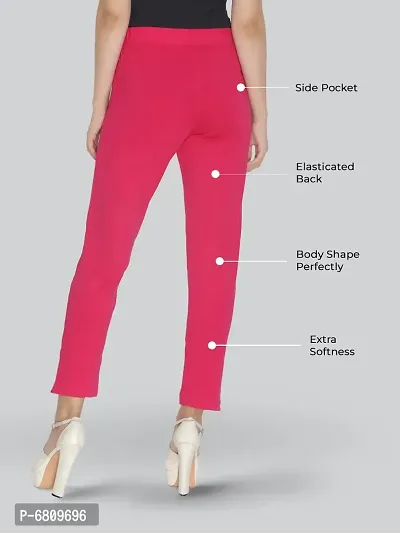 Lux Lyra Styish Cotton Solid Ethnic Pants For Women-thumb2