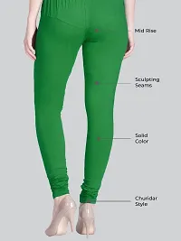 Lux Lyra Styish Cotton Solid Skinny Fit Leggings For Women-thumb1