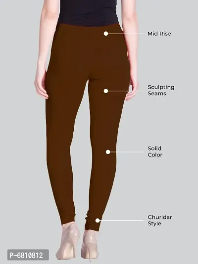 Lux Lyra Styish Cotton Solid Skinny Fit Leggings For Women-thumb2