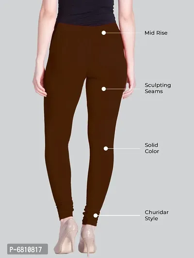 Lux Lyra Styish Cotton Solid Skinny Fit Leggings For Women-thumb2