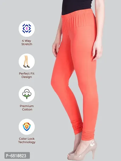 Lux Lyra Styish Cotton Solid Skinny Fit Leggings For Women-thumb3