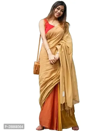 Stylish Cotton Saree with Blouse piece For Women