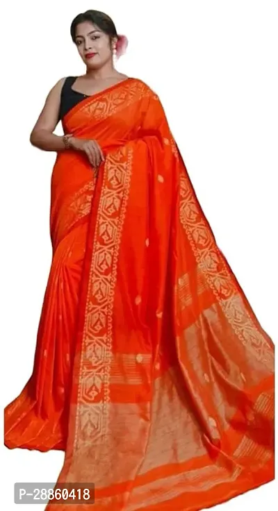 Stylish Cotton Saree with Blouse piece For Women