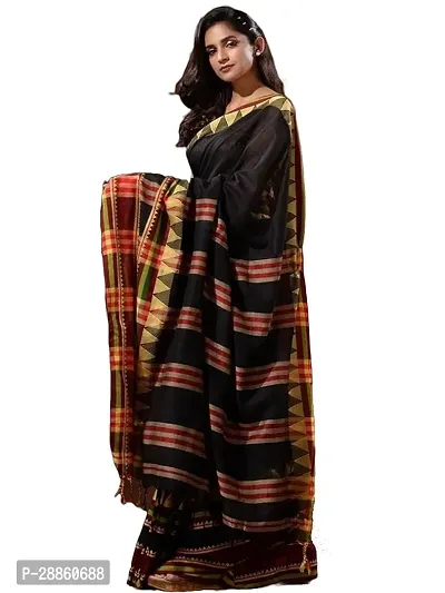 Stylish Cotton Saree with Blouse piece For Women-thumb0