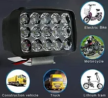 15 Led Latest Bike Led Light Fog Spot Light Headlight for All Bike and Cars (Pack of 2) | NW-Z-10-thumb1