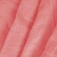 Comfortable Peach Cotton Self Pattern Bath Towels-thumb3