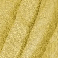 Comfortable Yellow Cotton Self Pattern Bath Towels-thumb3