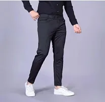 Men's Super Combed Cotton Rich Slim Fit Track pants-thumb2