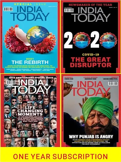 India Today &ndash; One Year Subscription &ndash; 52 Issues