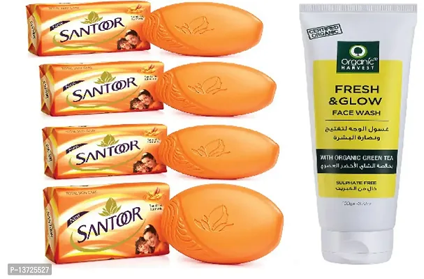 Buy Santoor Bathing Soap Sandal And Almond Milk 125 Gm Online At Best Price  of Rs 179.1 - bigbasket